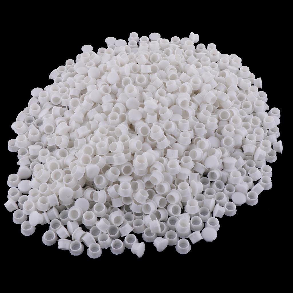 10 mm Plastic Hinge hole Cover Caps for Home Furniture White
