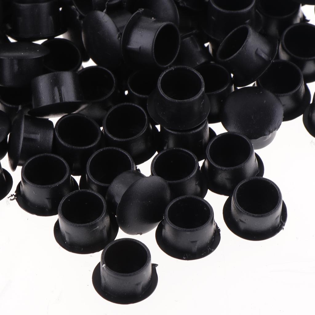 10 mm Plastic Hinge hole Cover Caps for Home Furniture Black