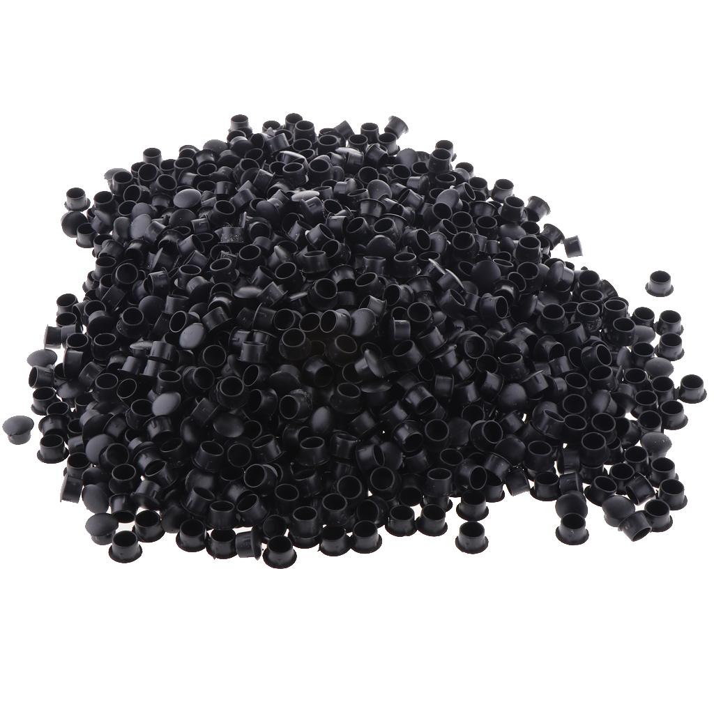 10 mm Plastic Hinge hole Cover Caps for Home Furniture Black