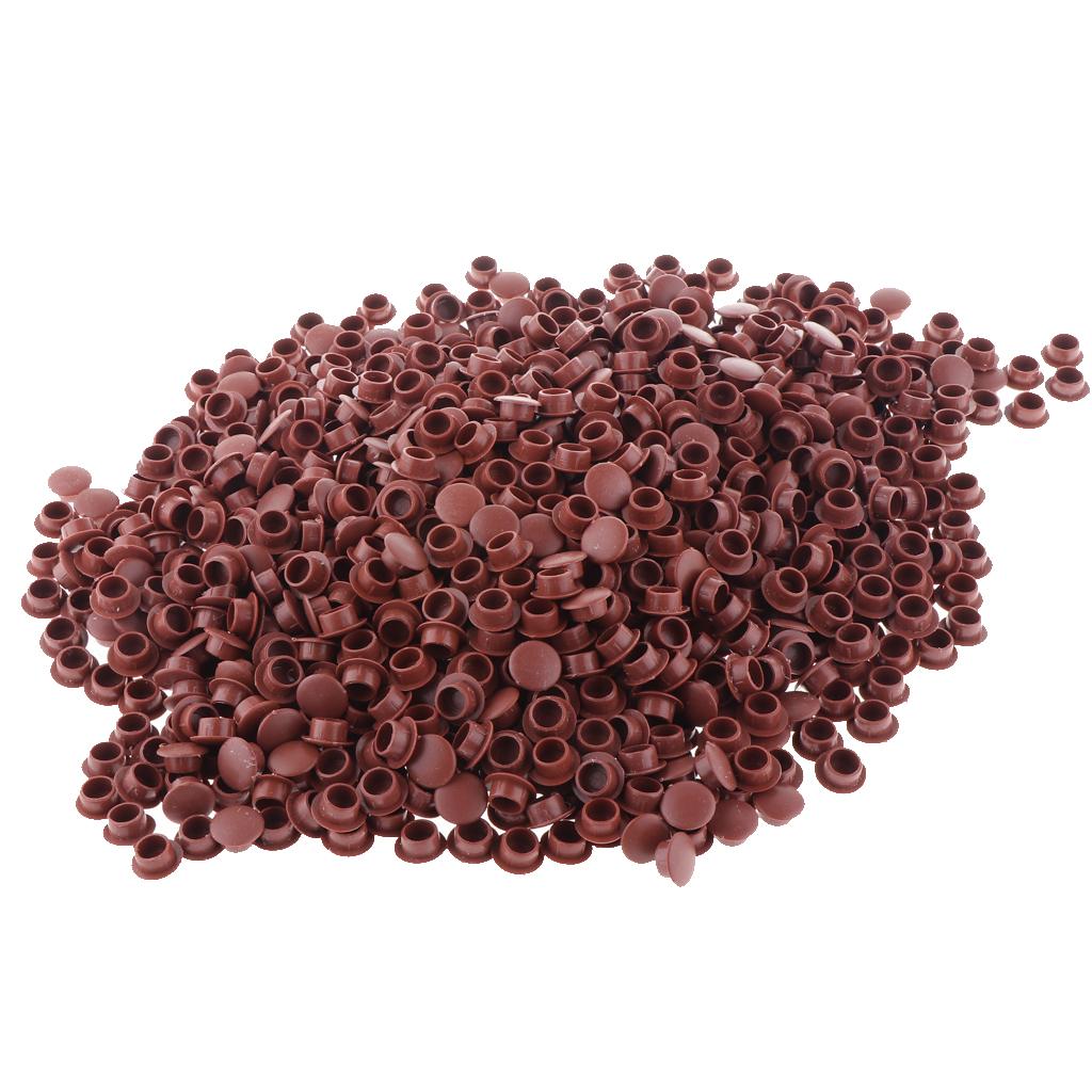 10 mm Plastic Hinge hole Cover Caps for Home Furniture brown