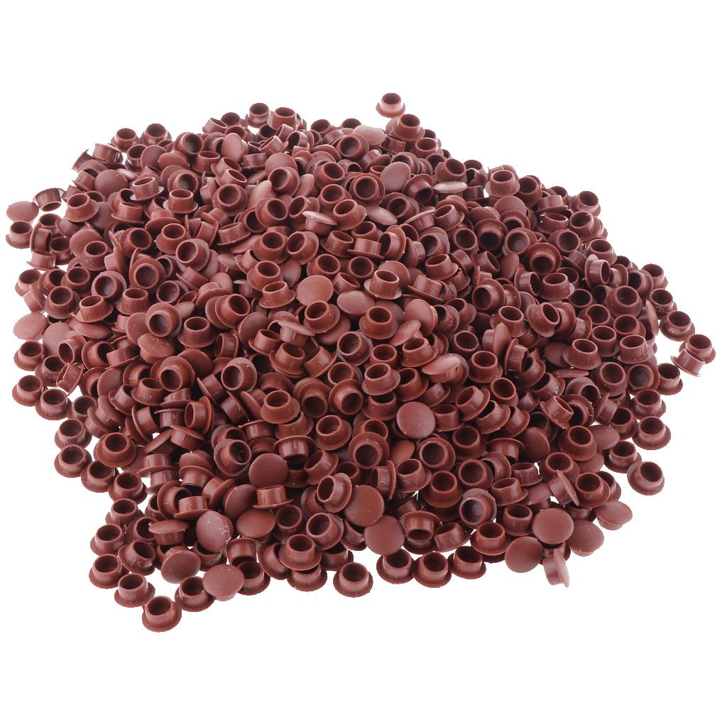 10 mm Plastic Hinge hole Cover Caps for Home Furniture brown