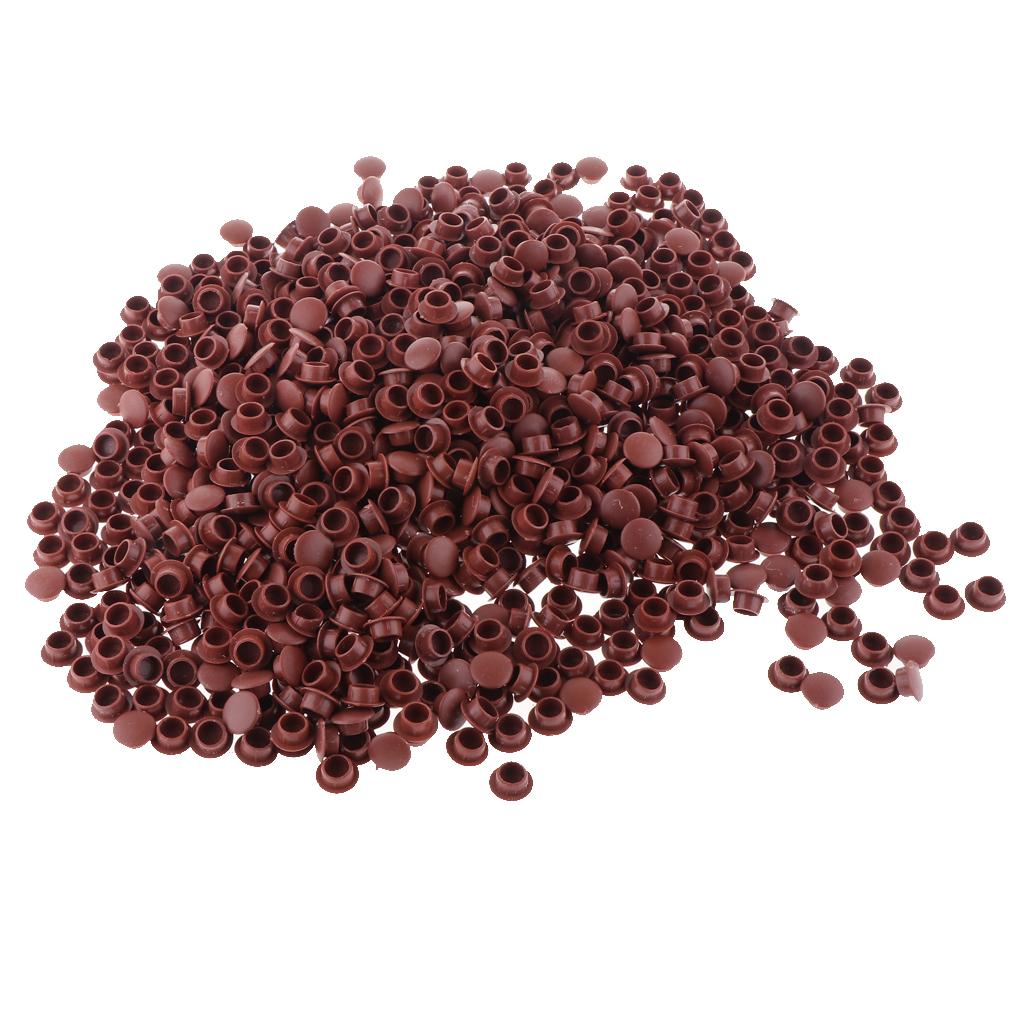 10 mm Plastic Hinge hole Cover Caps for Home Furniture brown