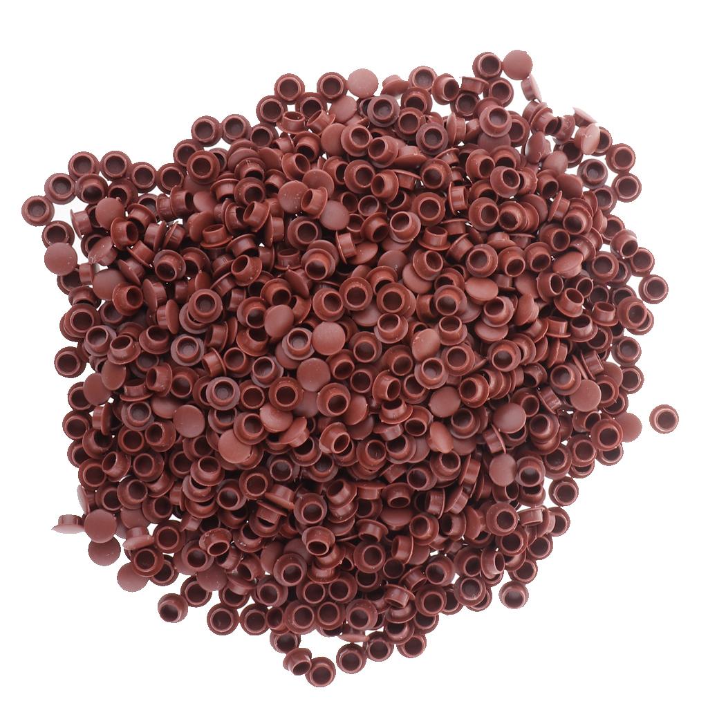 10 mm Plastic Hinge hole Cover Caps for Home Furniture brown