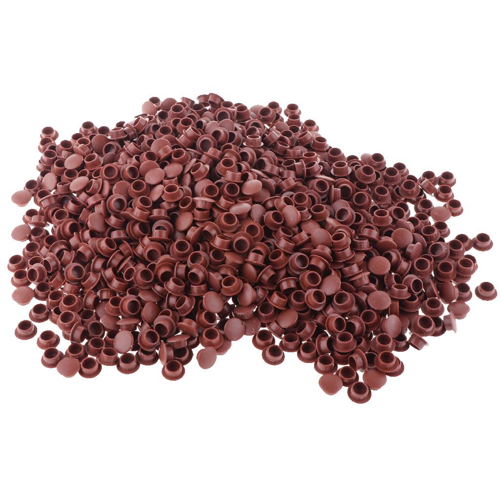 10 mm Plastic Hinge hole Cover Caps for Home Furniture brown