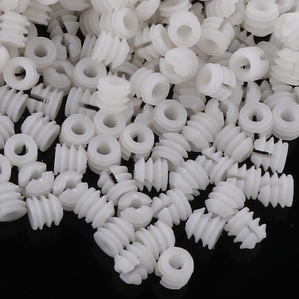 1000x Pre-embedded Nut Panel Connector Nylon Expansion Colloidal Particles B