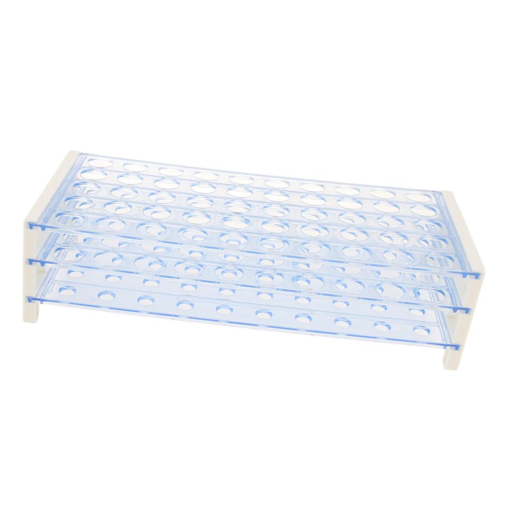 3-Layer 50-Hole Plastic Detachable Centrifuge Test Tube Rack 16mm