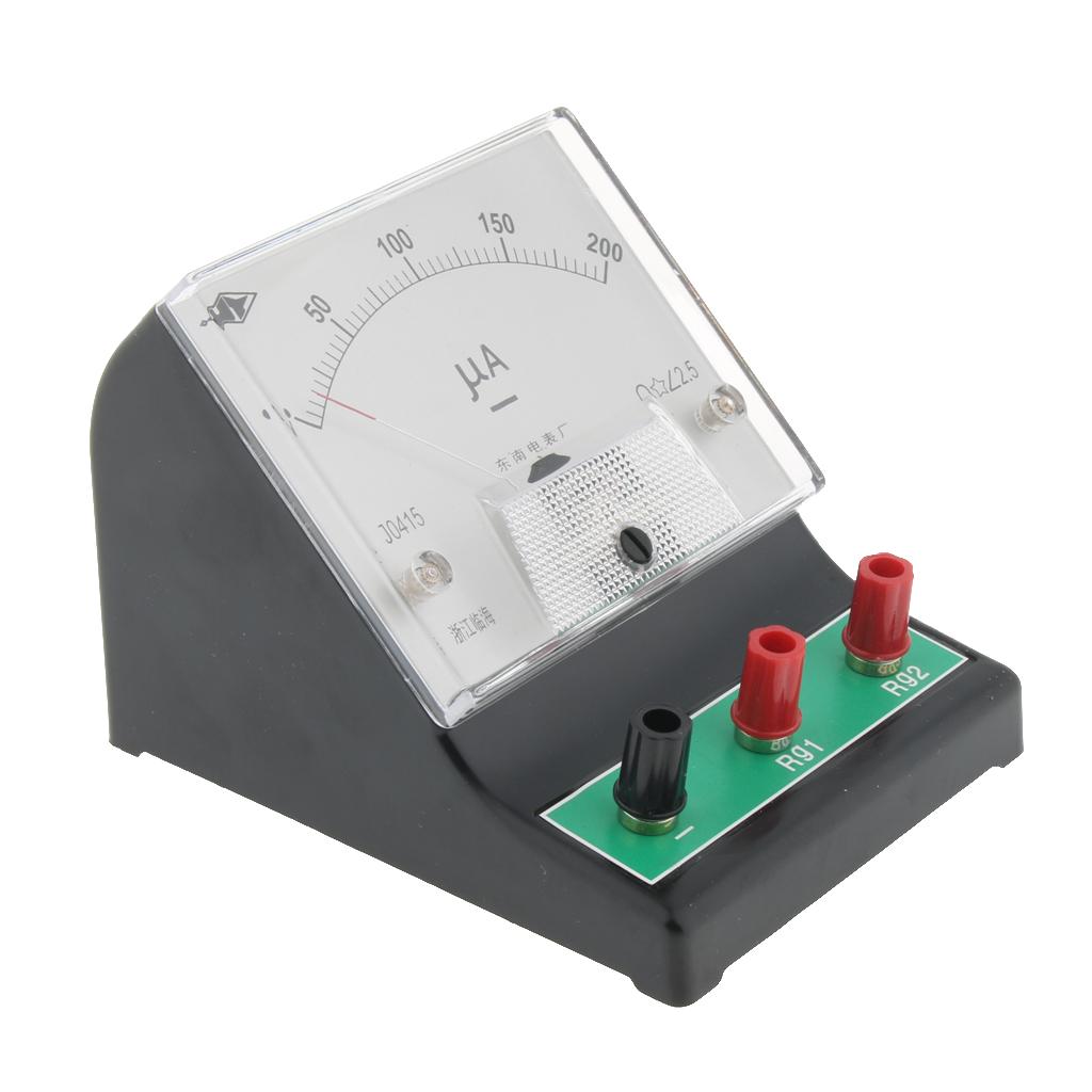 Lab Ammeter DC Current Meter, 0 - 200 microamp, 2.5 uA resolution