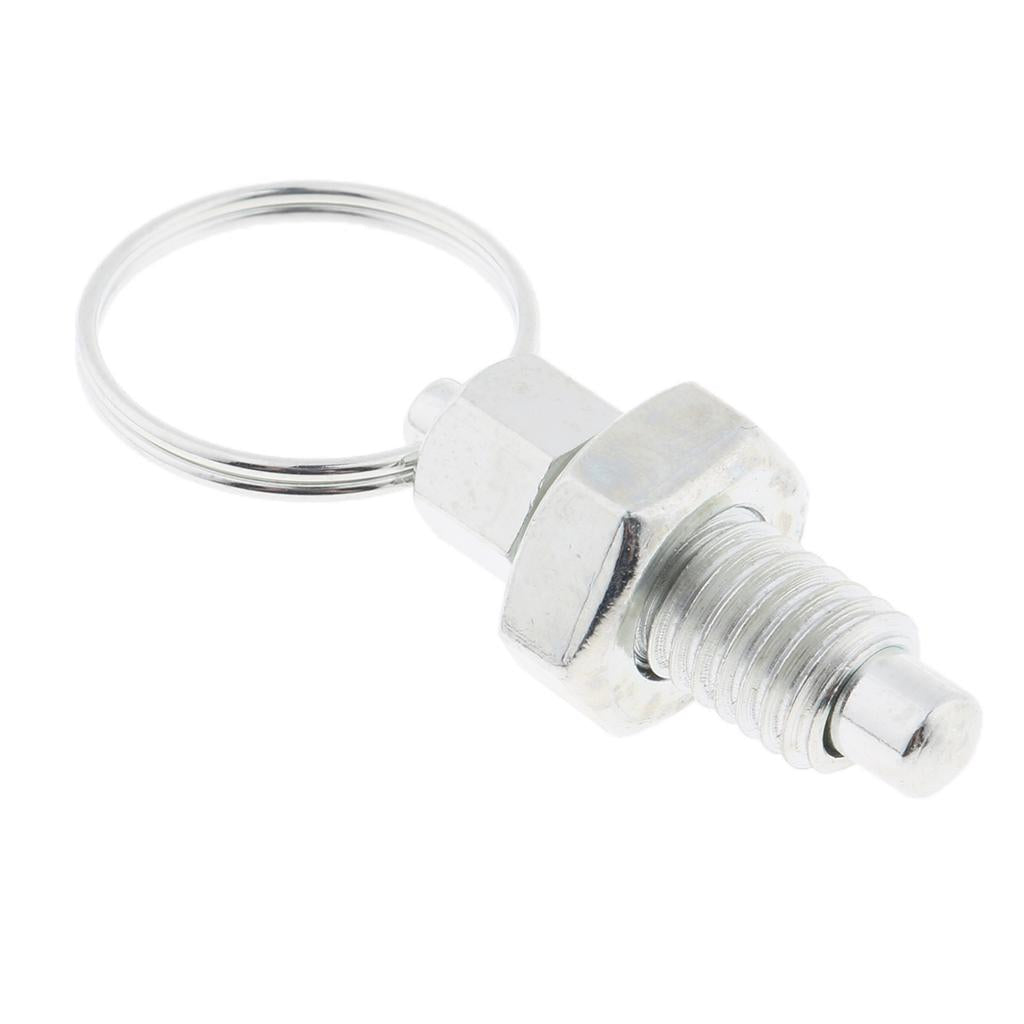 Galvanised Carbon Steel Non Lock-Out Indexing Plunger with Pull Ring M8