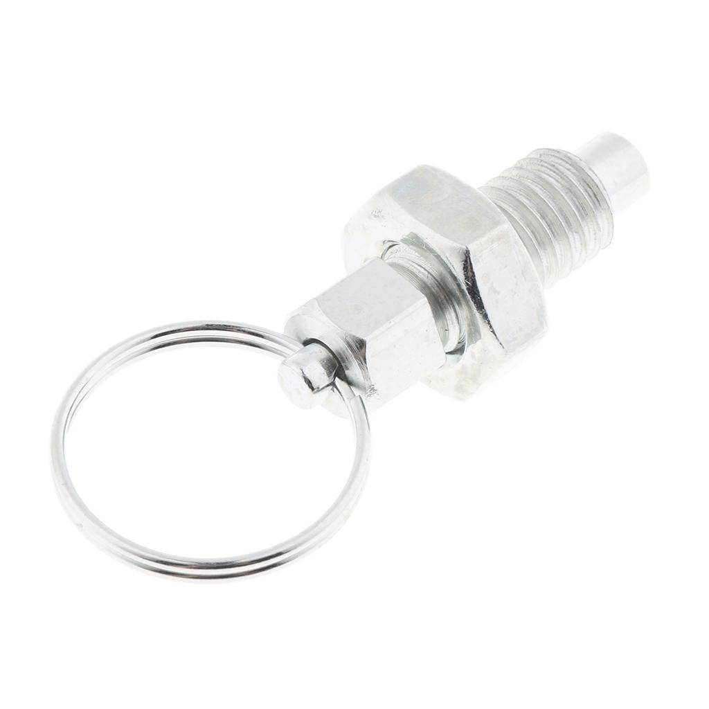 Galvanised Carbon Steel Non Lock-Out Indexing Plunger with Pull Ring M8
