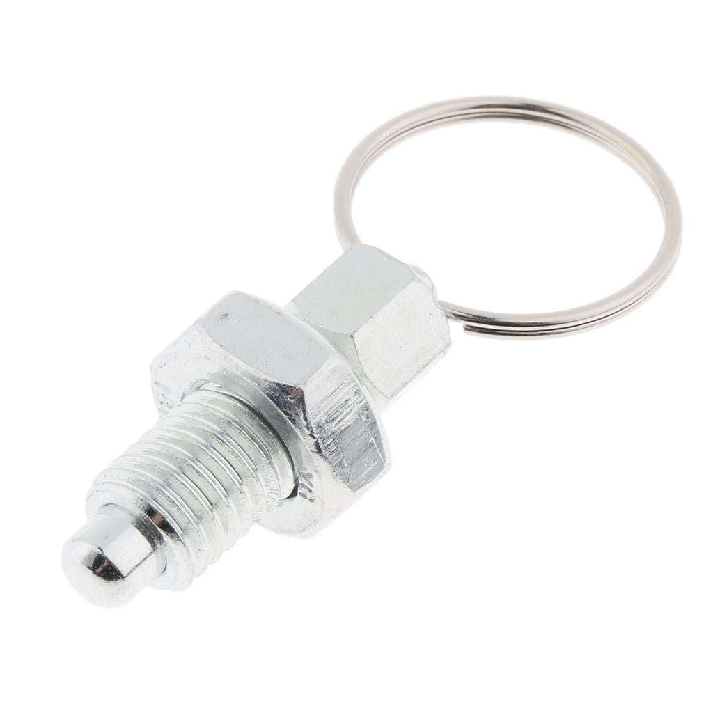 Galvanised Carbon Steel Non Lock-Out Indexing Plunger with Pull Ring M12