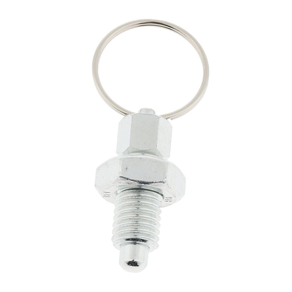 Galvanised Carbon Steel Non Lock-Out Indexing Plunger with Pull Ring M12