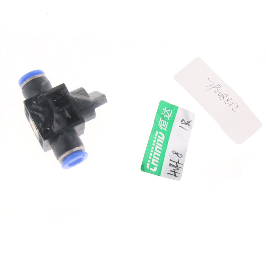 Pneumatic Tee Connector Push In Fitting Air/Water Hose Tube 8mm Fitting Size