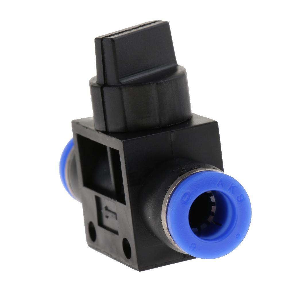 Pneumatic Tee Connector Push In Fitting Air/Water Hose Tube 8mm Fitting Size