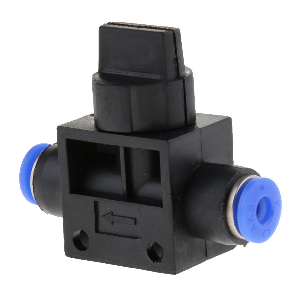 Pneumatic Tee Connector Push In Fitting Air/Water Hose Tube 4mm Fitting Size