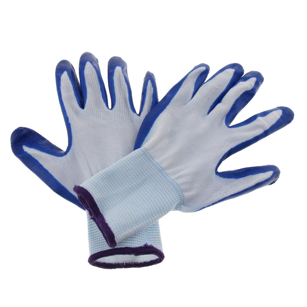 12Pairs Palm Coating Natural Rubber Glove Hand Protection 230mm