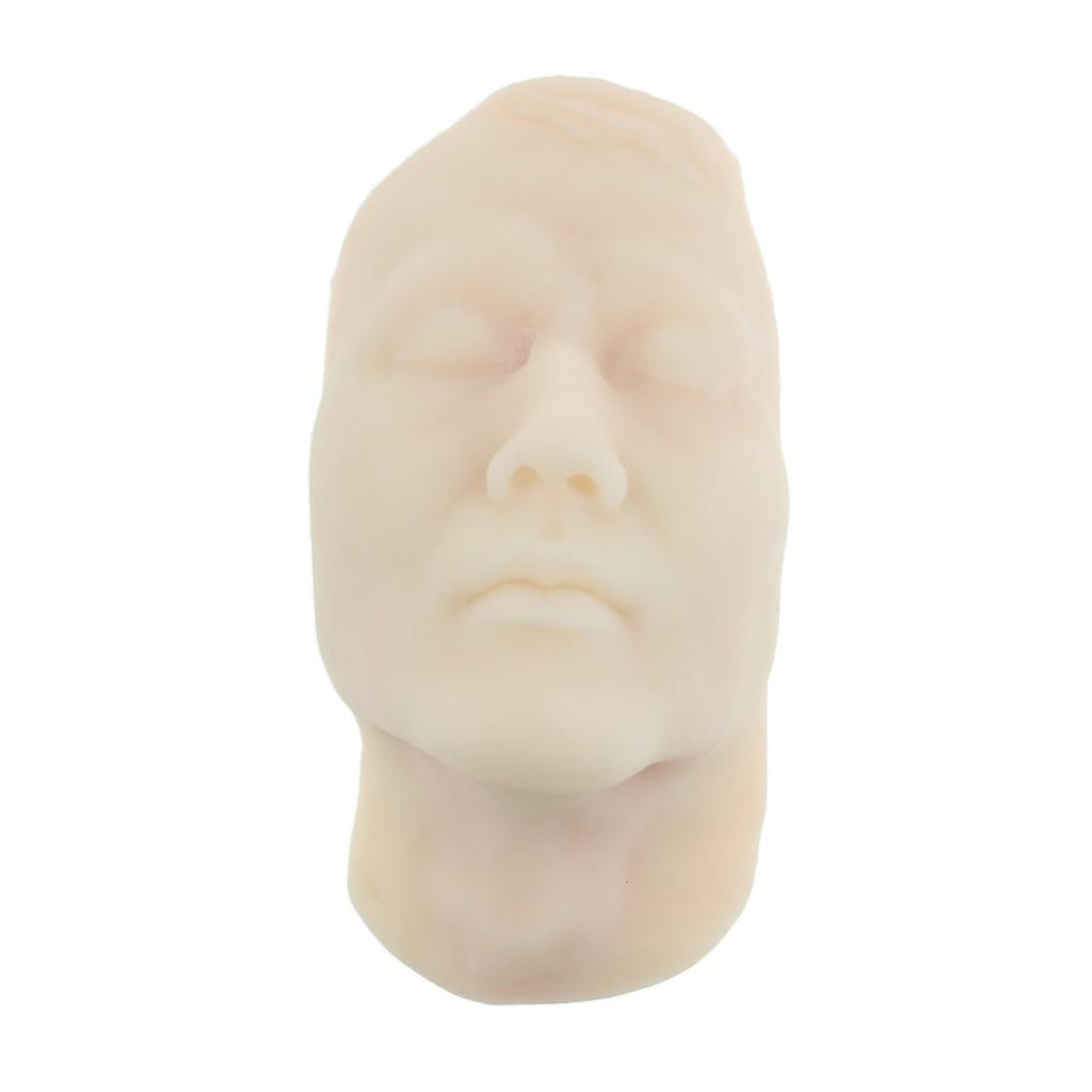 Soft Silicone Head Model Skin Suture Facial Model Cosmetic Study Teaching