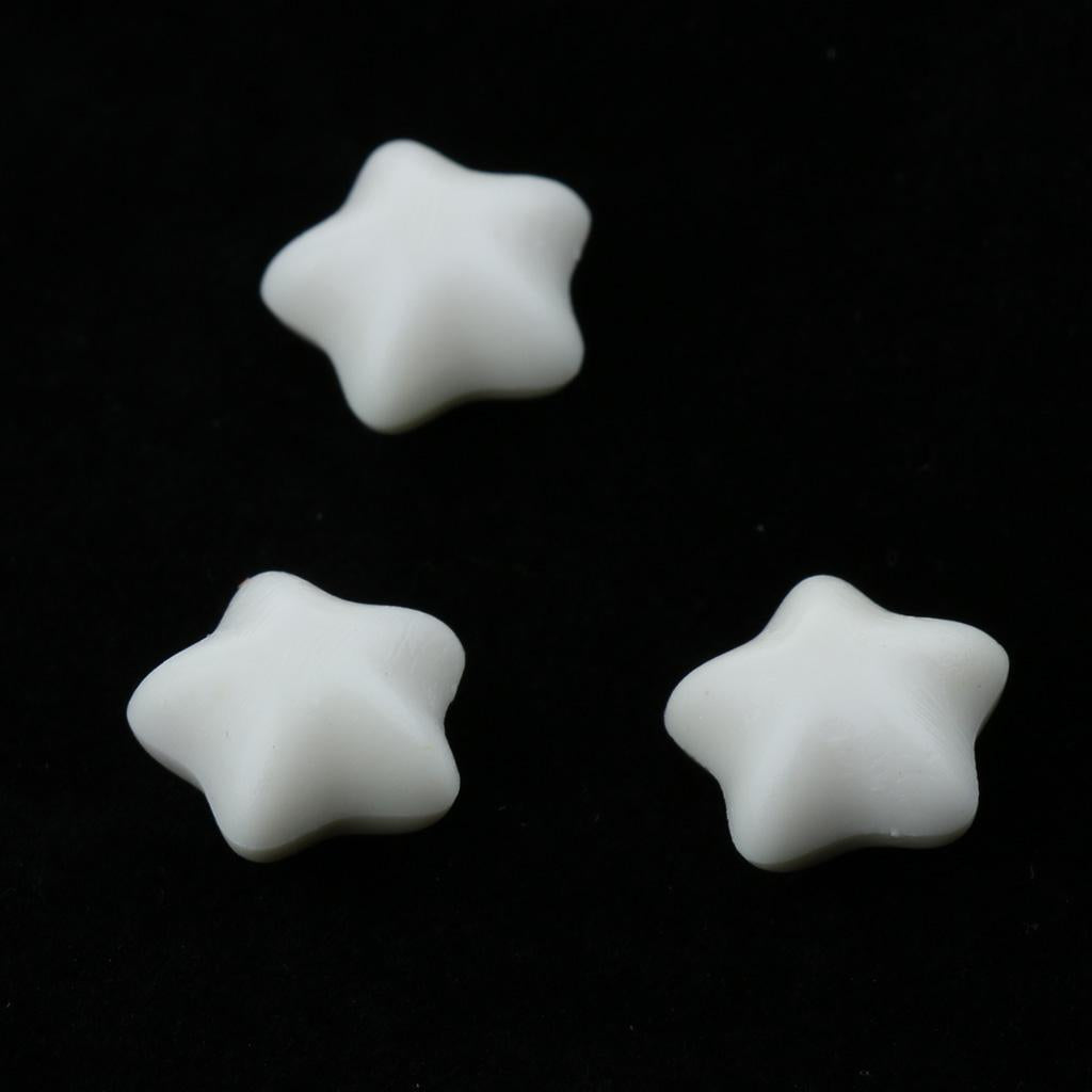 2x100 Pieces Star Shape Sealing Wax Beads for Stamp Envelope Seal DIY White