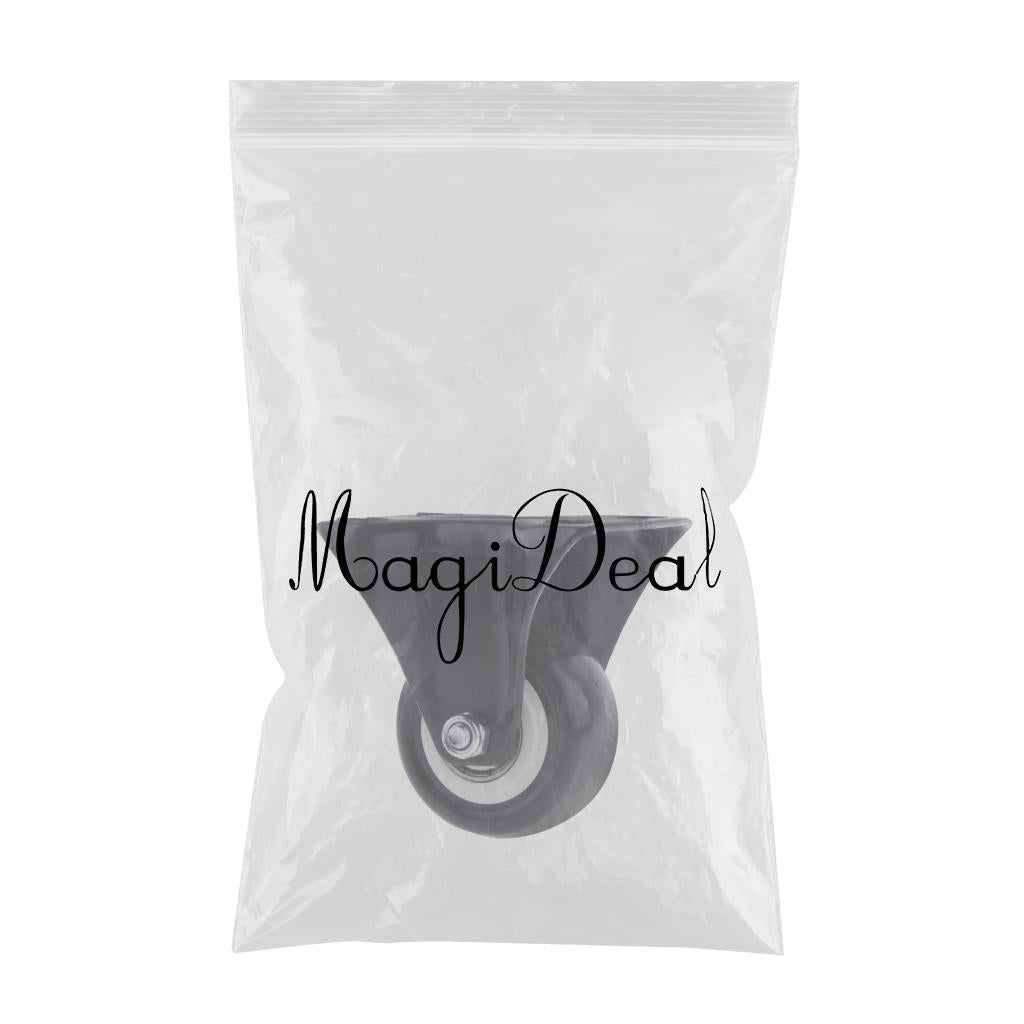 Heavy Duty Top Plate Fixed Castor Rubber Wheels Trolley Furniture Caster 2''