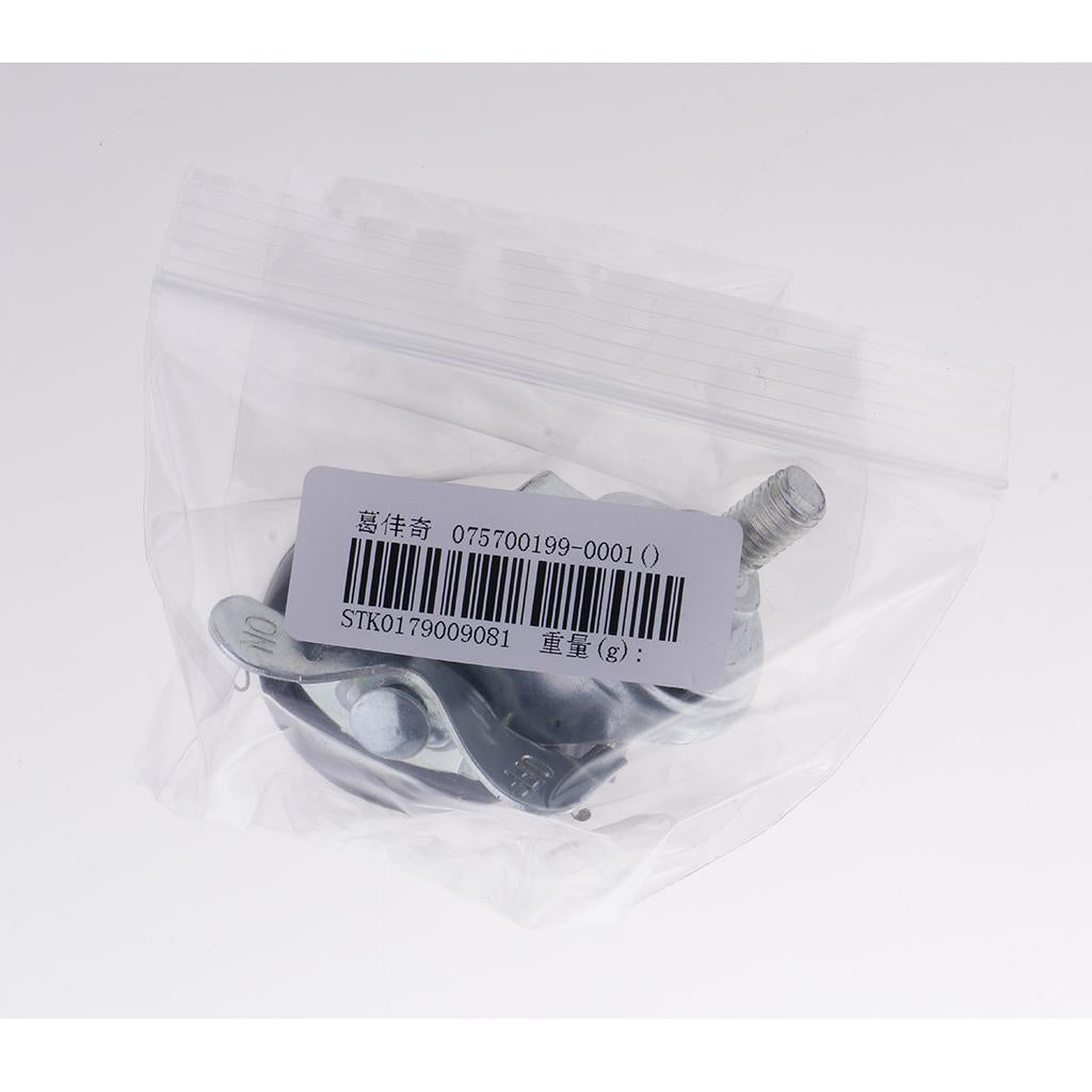 1.5'' Rubber Swivel Plate Caster Wheel M8 Universal Replacement w/ Brake
