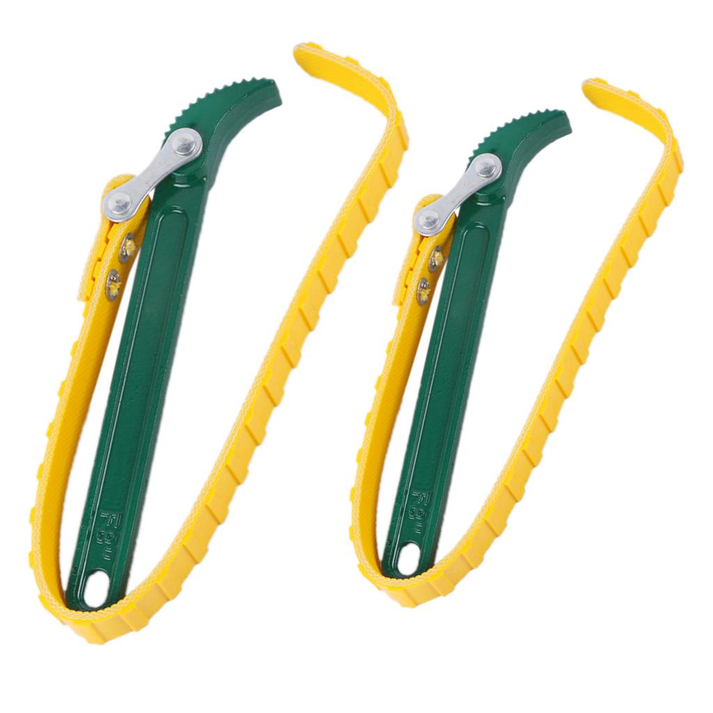 Adjustable Belt Strap Wrench Spanner Oil Filter Removal Wrench Tool 8 inch