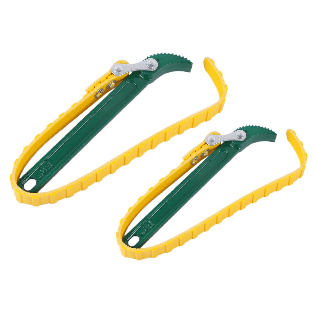 Adjustable Belt Strap Wrench Spanner Oil Filter Removal Wrench Tool 8 inch