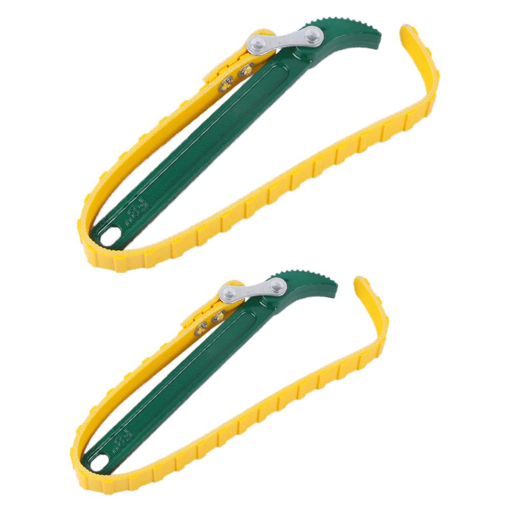 Adjustable Belt Strap Wrench Spanner Oil Filter Removal Wrench Tool 8 inch