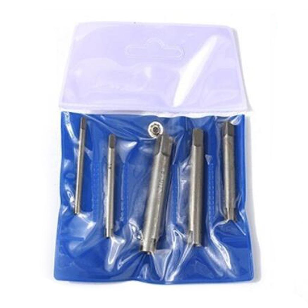 Broken Head Tap Remover Stripped Screw Tap Extractor Set M4-M22 5 Pcs M5-M12