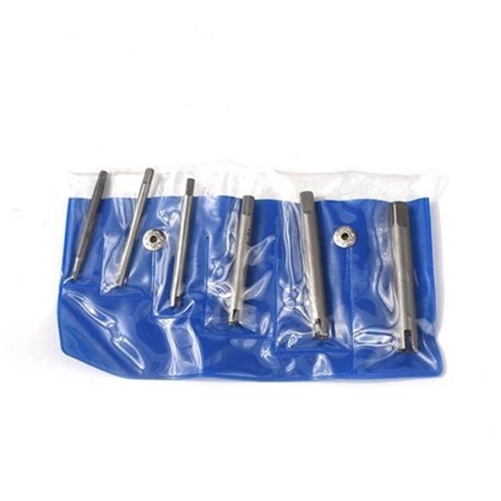 Broken Head Tap Remover Stripped Screw Tap Extractor Set M4-M22 6 Pcs M4-M12