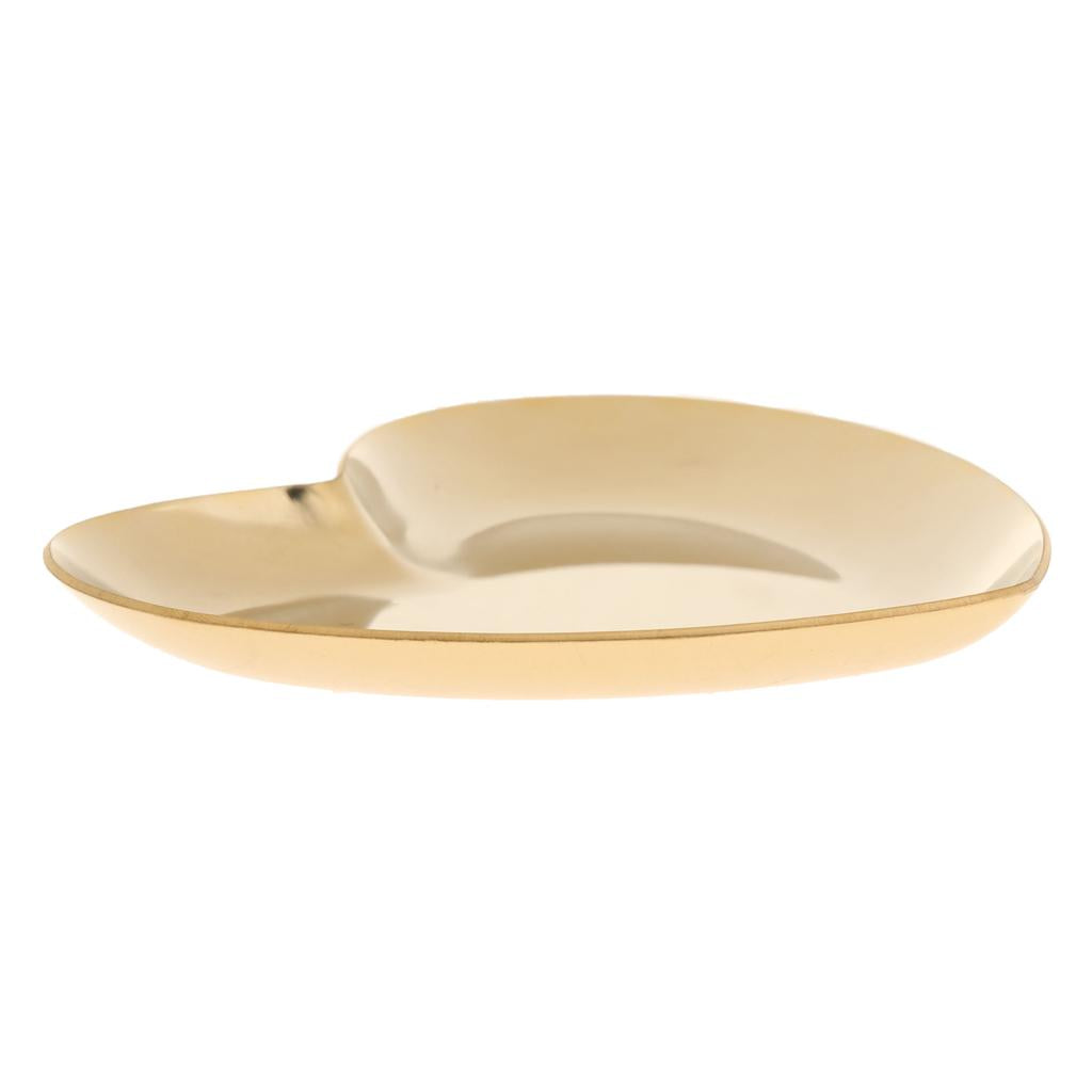 Luxury Stainless Steel Heart Plate Shop Display Tray Home Storage Gold