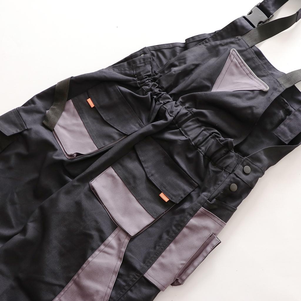 Unisex Workwear Coverall Work Bib Overall Uniform Pants Tousers Garage XXXL