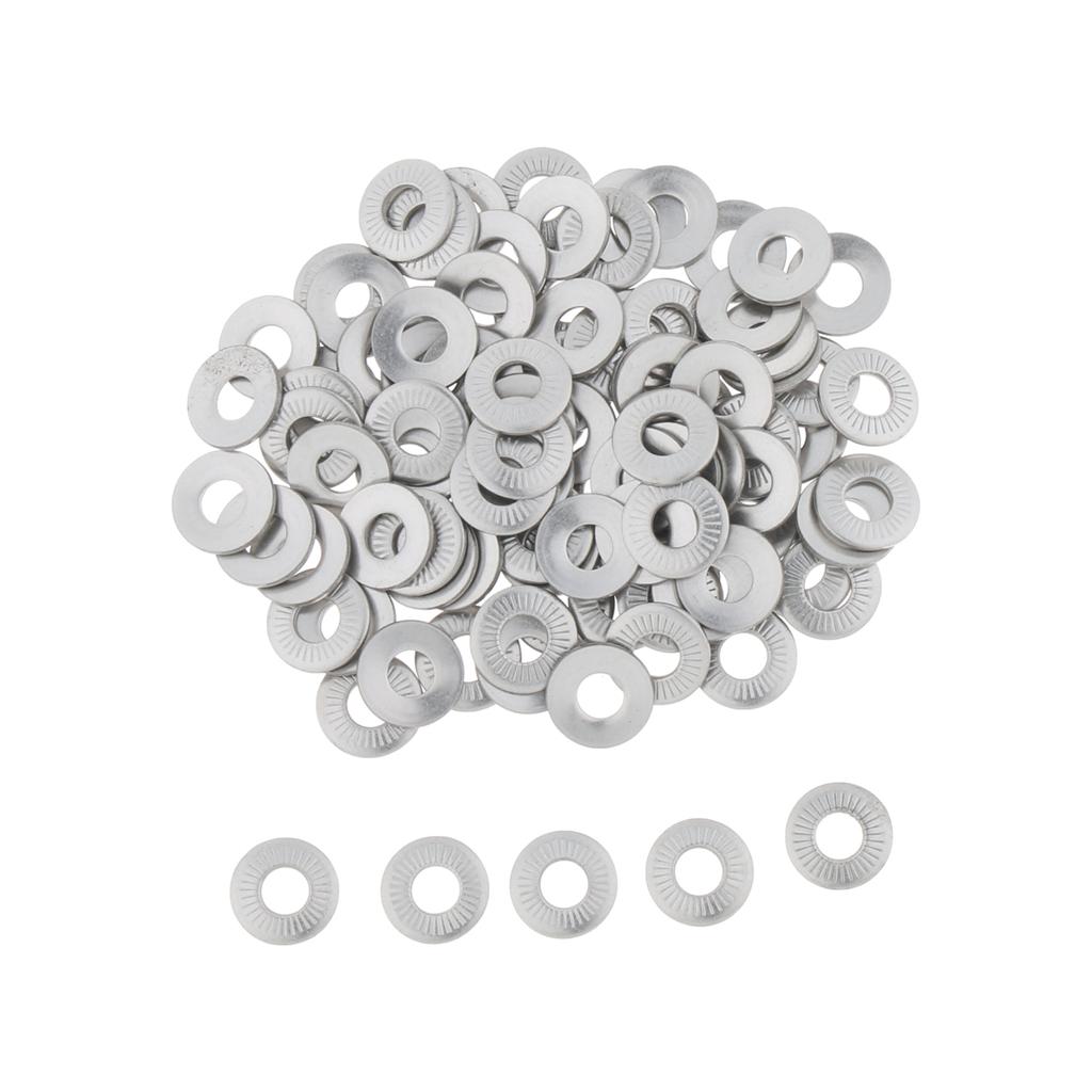 M3-M10 Flat Washer Gasket, Plain Washer for Screws Bolts 100 Pcs M3x8