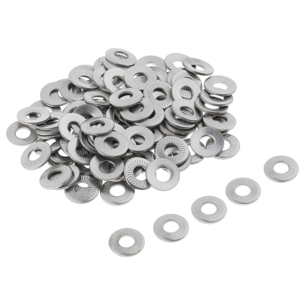 M3-M10 Flat Washer Gasket, Plain Washer for Screws Bolts 100 Pcs M3x8