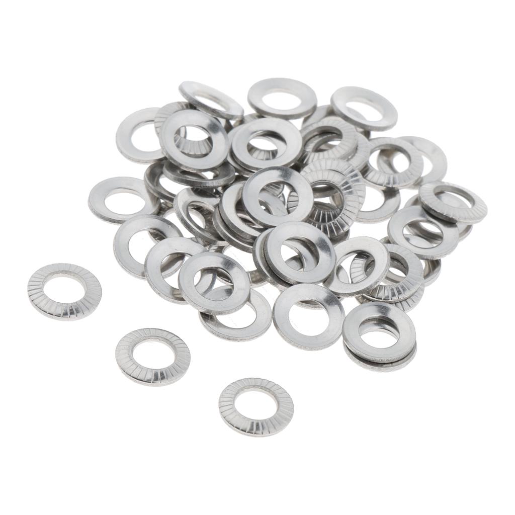 M3-M10 Flat Washer Gasket, Plain Washer for Screws Bolts 50 Pcs M4x8