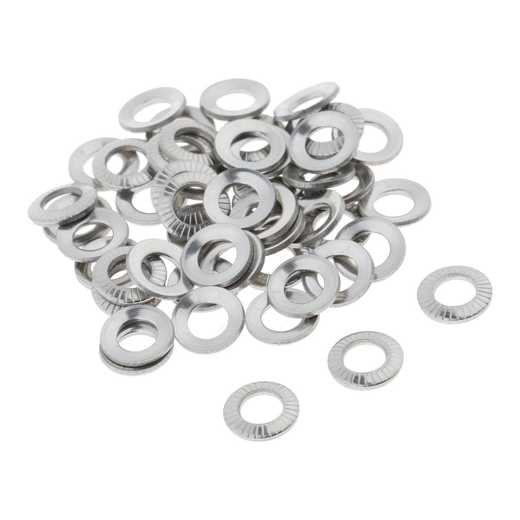 M3-M10 Flat Washer Gasket, Plain Washer for Screws Bolts 50 Pcs M4x8