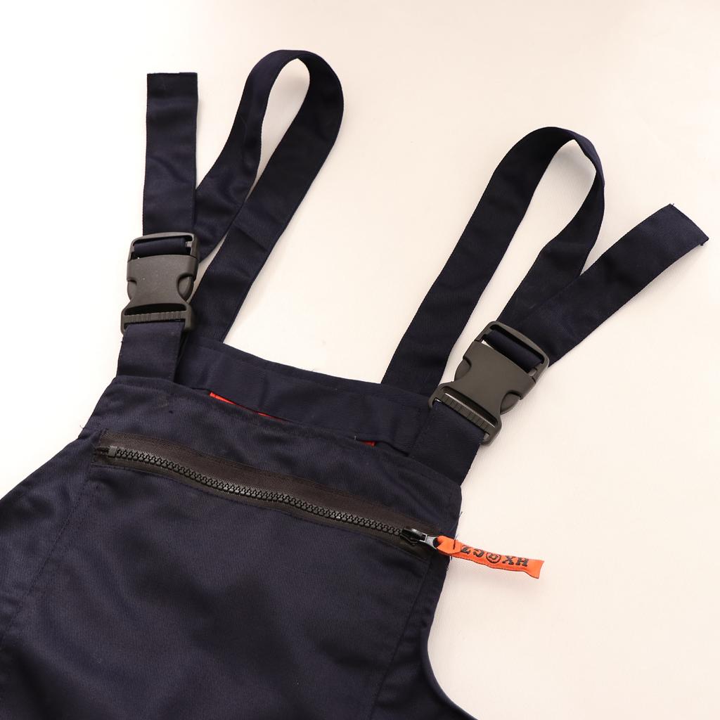 Unisex Workwear Coverall Work Bib Overall Uniform Pants Tousers XXXL Dark Blue