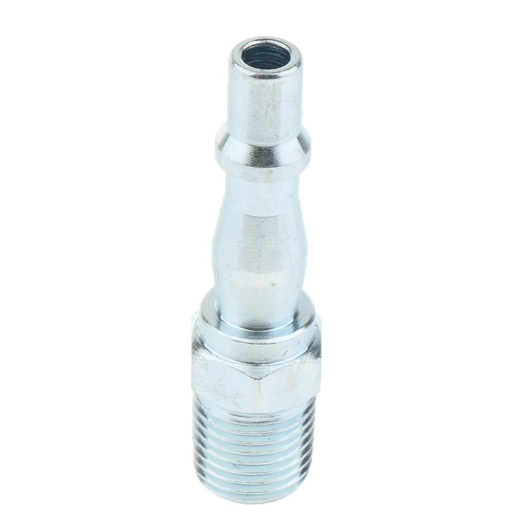 Heavy Duty Quick Coupler Air Hose Connector Fittings 1/4 inch PT Tools Plug, Corrosion-Resistant