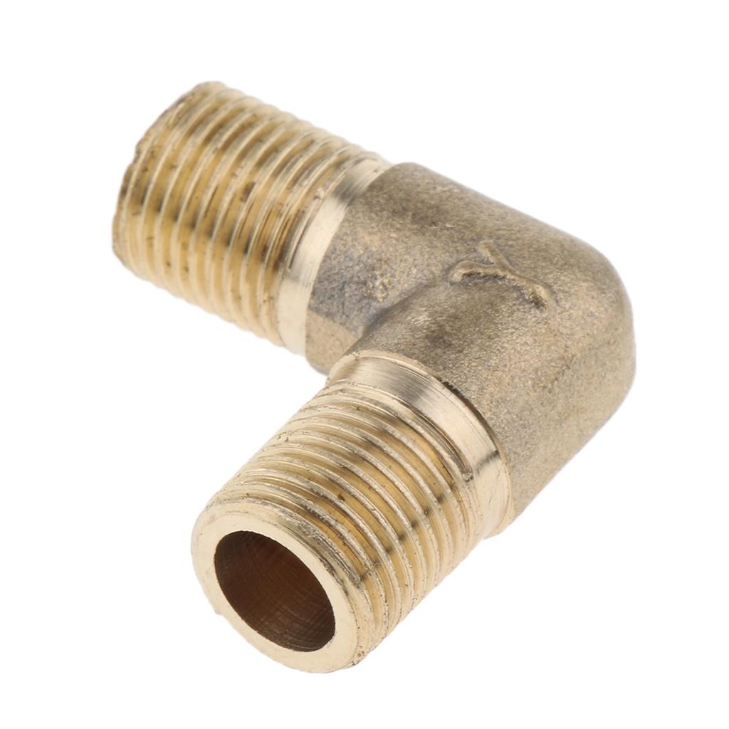 Brass Male Elbow Adapter Connector 1/2'' 1/4'' 1/8'' 3/8'' Thread Fittings A
