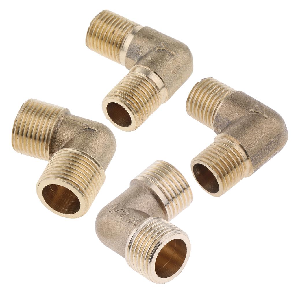 Brass Male Elbow Adapter Connector 1/2'' 1/4'' 1/8'' 3/8'' Thread Fittings A