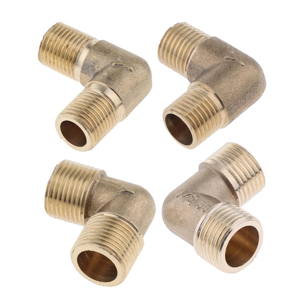 Brass Male Elbow Adapter Connector 1/2'' 1/4'' 1/8'' 3/8'' Thread Fittings A