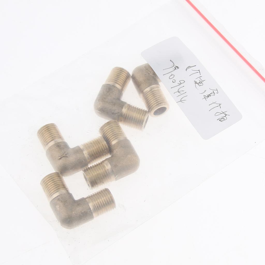 Brass Male Elbow Adapter Connector 1/2'' 1/4'' 1/8'' 3/8'' Thread Fittings A