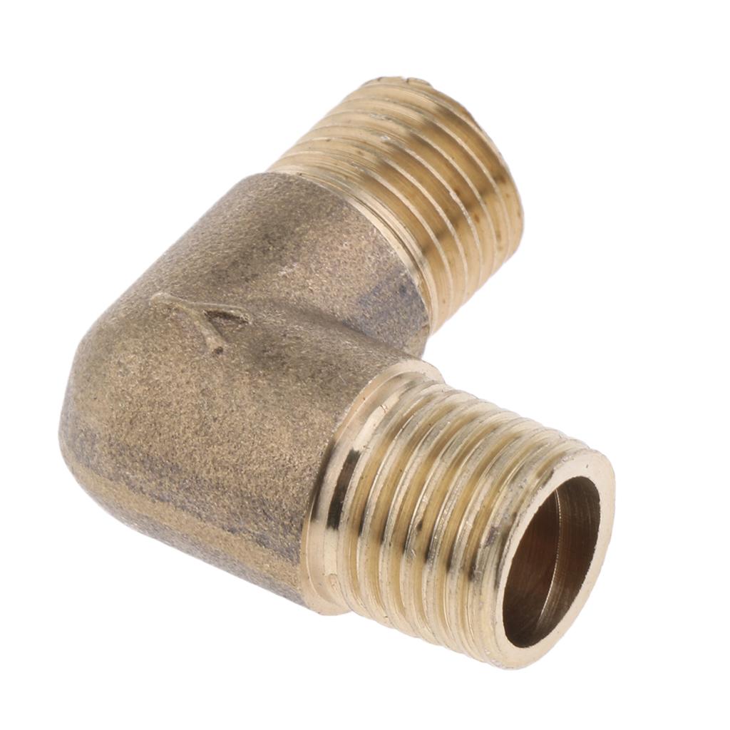 Brass Male Elbow Adapter Connector 1/2'' 1/4'' 1/8'' 3/8'' Thread Fittings B
