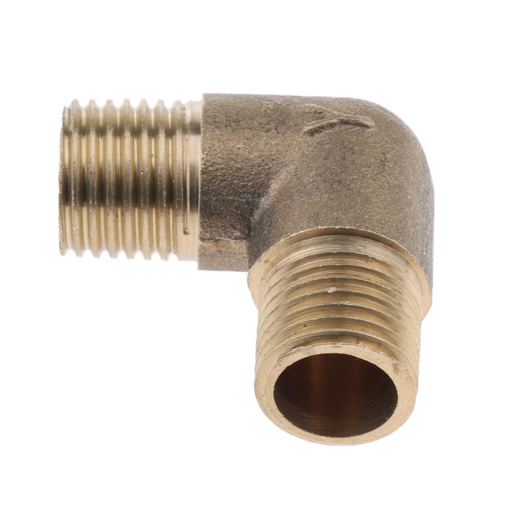 Brass Male Elbow Adapter Connector 1/2'' 1/4'' 1/8'' 3/8'' Thread Fittings B