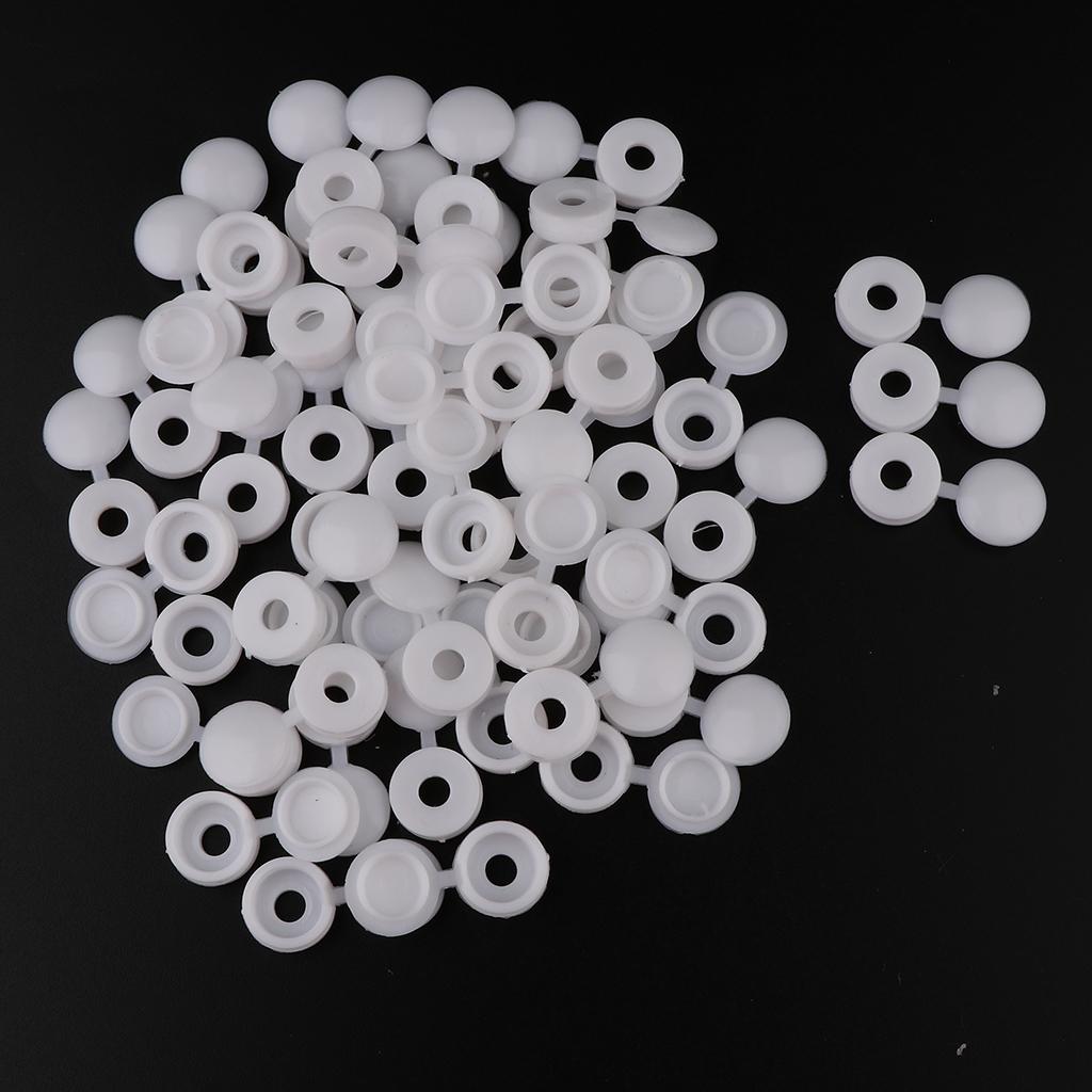 Plastic Hinge hole Cover Caps for Home Furniture Decoration White