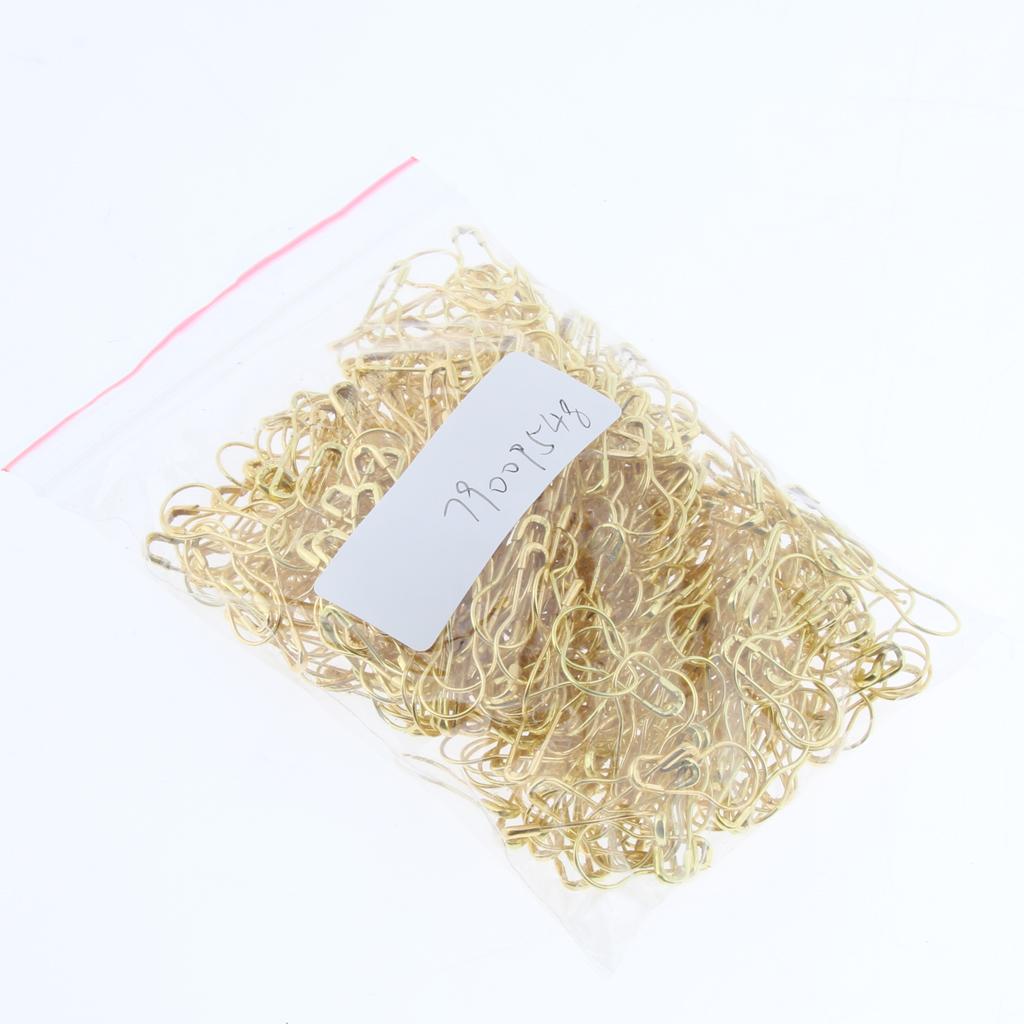 4x500Pcs Metal Gold Safety Pins/Gourd Pin/Bulb Pin for Clothing Crafting & DIY
