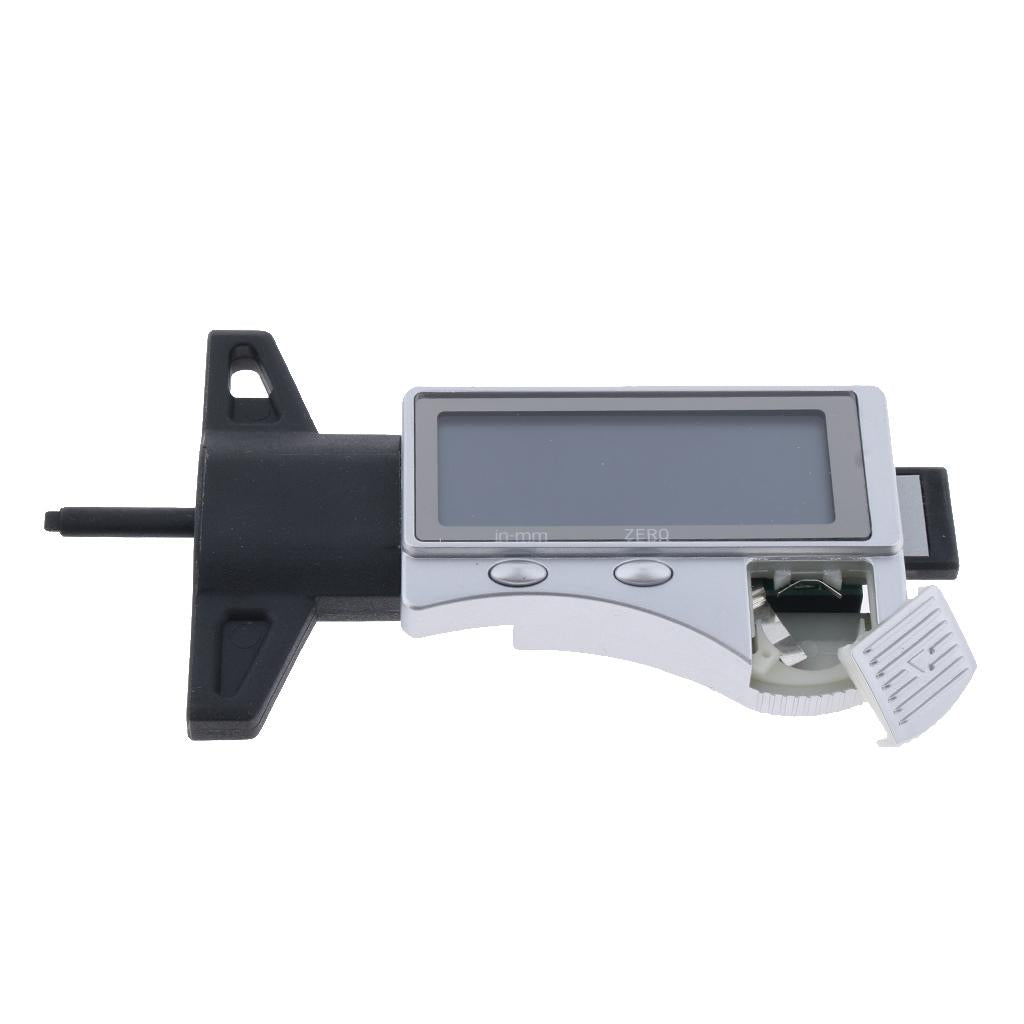 Electronic Digital Depth Gauge Tire Tread Gauge LCD Depth Gauge 0-1inch Digital Depth Measurement Tool