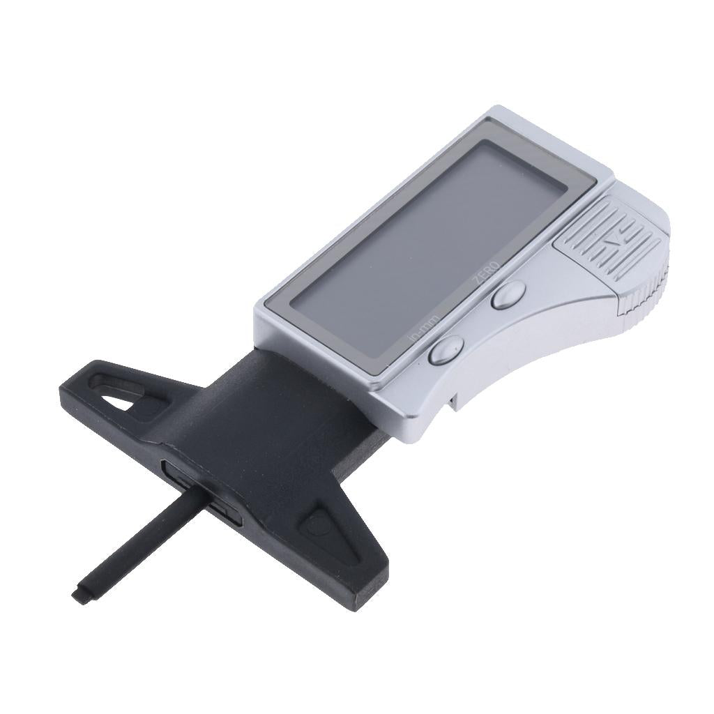 Electronic Digital Depth Gauge Tire Tread Gauge LCD Depth Gauge 0-1inch Digital Depth Measurement Tool