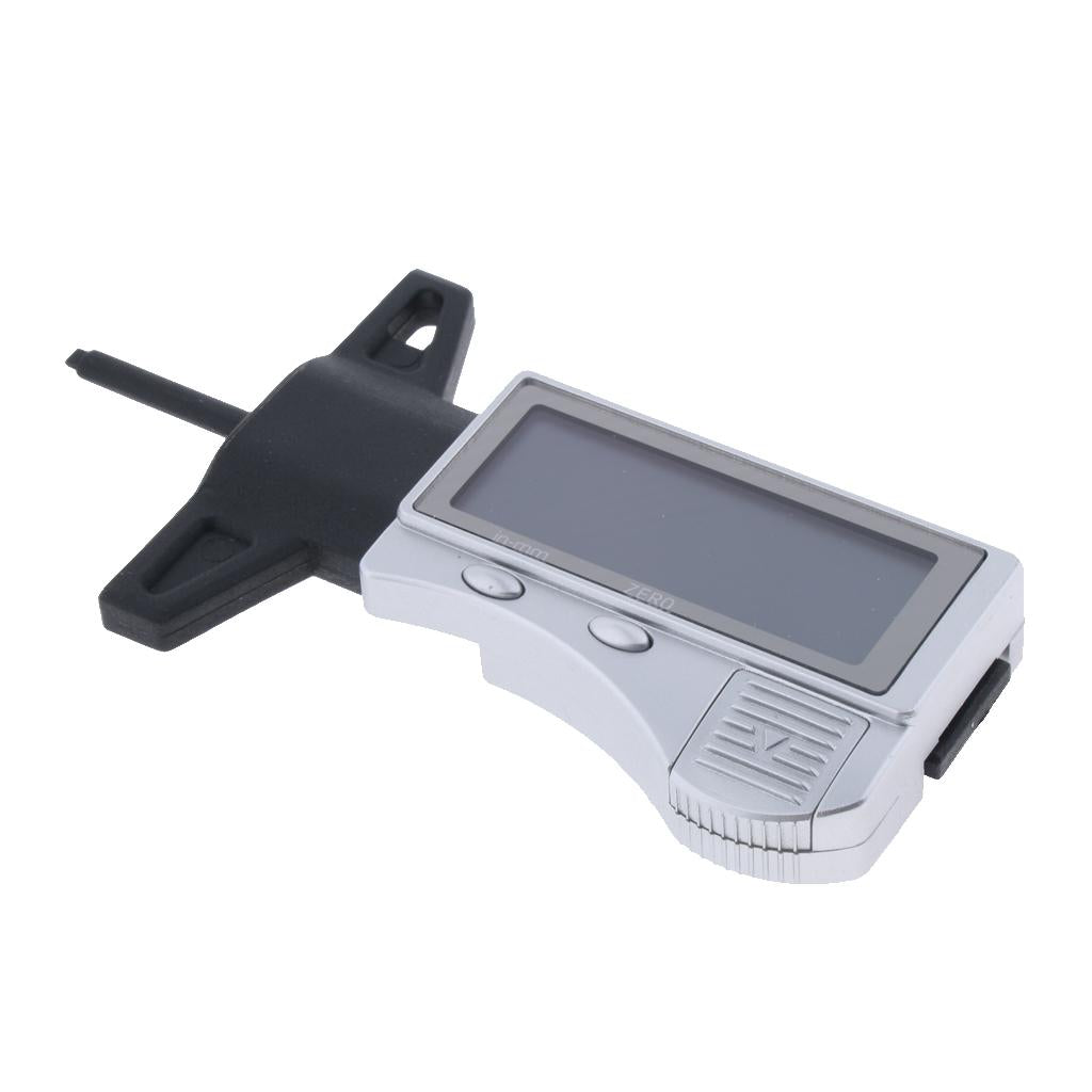 Electronic Digital Depth Gauge Tire Tread Gauge LCD Depth Gauge 0-1inch Digital Depth Measurement Tool