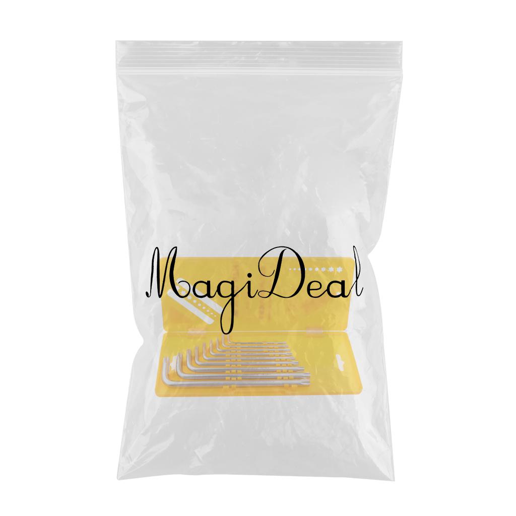 9 Pieces Case Set L-shaped Allen Wrenches CRV Star Key