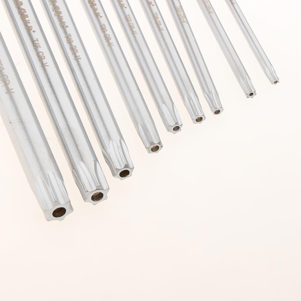 9 Pieces Case Set L-shaped Allen Wrenches CRV Star Key