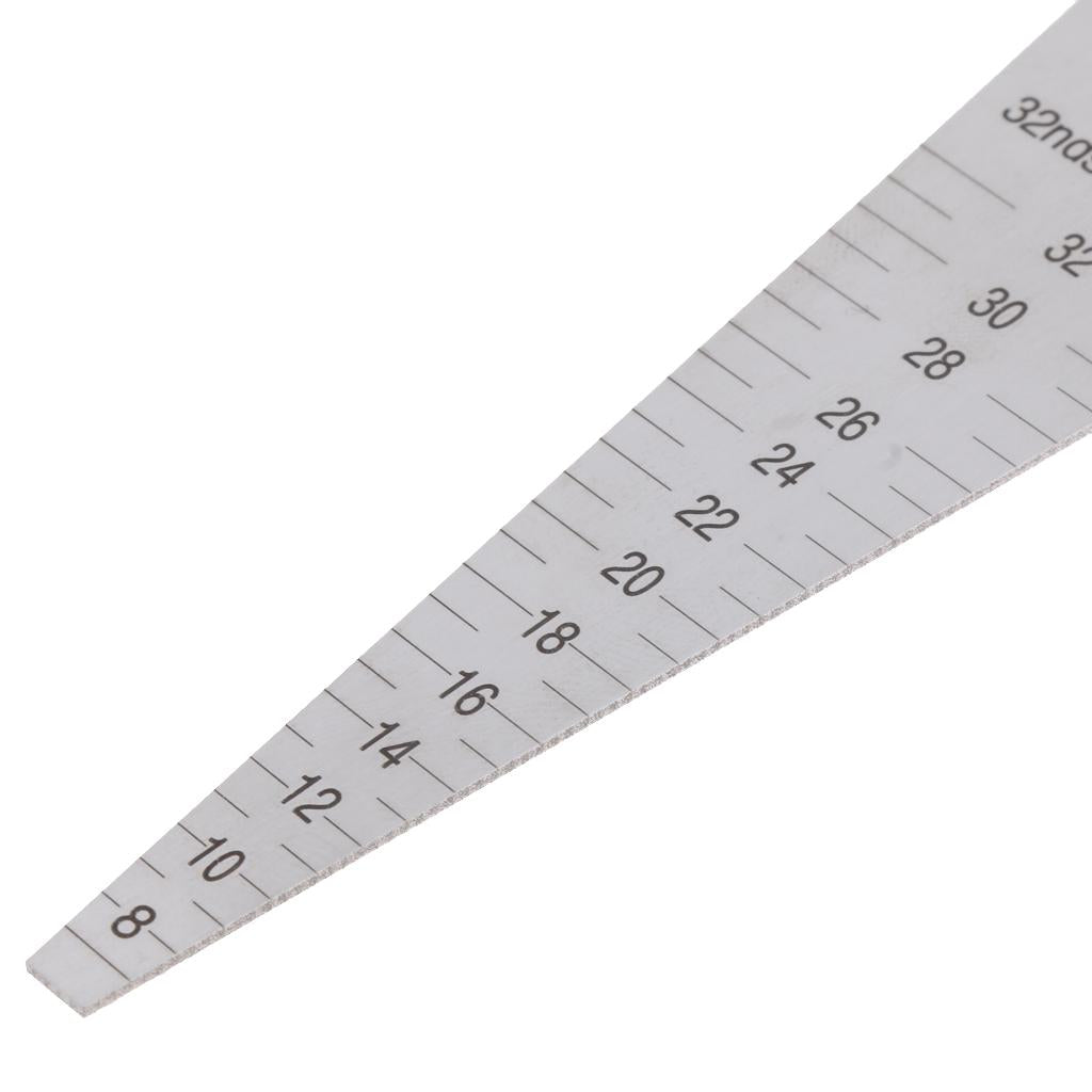 Wedge Gauge Hole-Diameter Ruler Taper Gap Measurement 16/19mm Dual Side